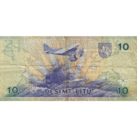 Литва 10 лит 1997 год - Летчики - VF-