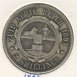 ЮАР 2 шиллинга 1894 год