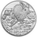 Канада 50 долларов 2016 год - Заяц и волк