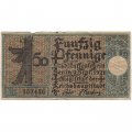 Германия (нотгельд) 50 пфеннигов 1921 год - Серия &quot;Районы Берлина&quot;. Шпандау около 1800 года (вид 8) - F