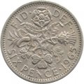 Великобритания 6 пенсов 1965 год