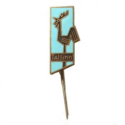 Значок-иголка Tallinn. Таллин. Петух (тип 2)