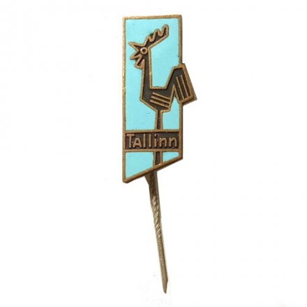 Значок-иголка Tallinn. Таллин. Петух (тип 2)