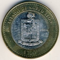 Мексика 100 песо 2004 год