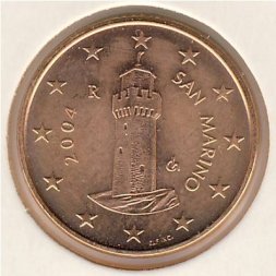 Сан-Марино 1 евроцент 2004 год