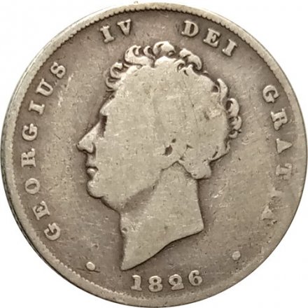 Великобритания 1 шиллинг 1826 год