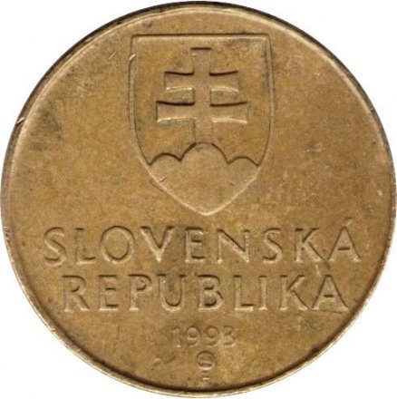 Словакия 1 крона 1993 год - Мадонна с младенцем