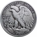 США 1/2 доллара 1935 года - Walking Liberty Half Dollar (без отметки МД)
