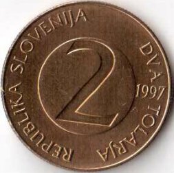 Словения 2 толара 1997 год