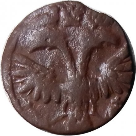 Полушка 1719 год ВРП Пётр I (1699 - 1725) - VF+