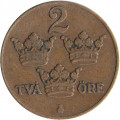 Швеция 2 эре 1933 год - Король Густав V