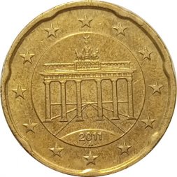 Германия 20 евроцентов 2011 год (A)