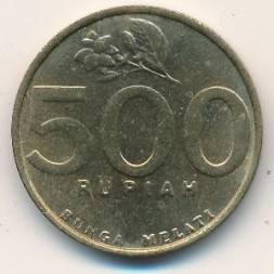 Монета Индонезия 500 рупий 2000 год