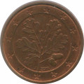 Германия 1 евроцент 2011 год (J)