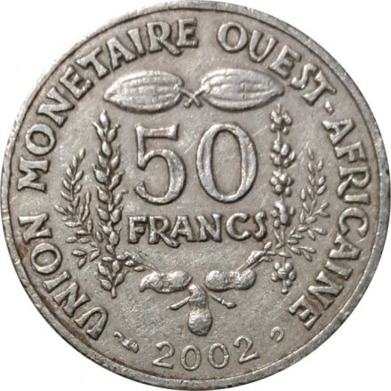 Западная Африка 50 франков 2002 год