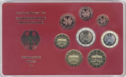 Евро серия Proof Германия 2003 год - Монетный двор «J» (8 монет)