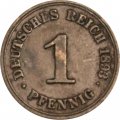 Германия 1 пфенниг 1893 год (A)
