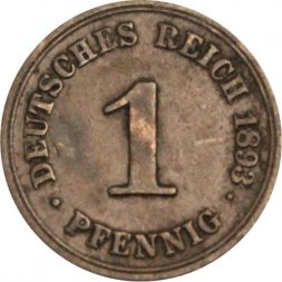 Германия 1 пфенниг 1893 год (A)