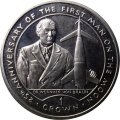 Гибралтар 1 крона 1994 год - 25 лет первому человеку на Луне. Вернер фон Браун