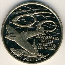 Гибралтар 5 фунтов 2000 год