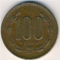 Чили 100 песо 1991 год