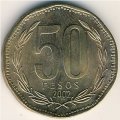 Чили 50 песо 2002 год