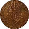 Швеция 5 эре 1916 год (короткий хвостик у &quot;6&quot;) - Король Густав V