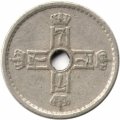 Норвегия 25 эре 1950 год - Король Хокон VII