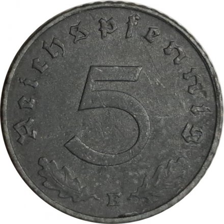 Третий Рейх 5 рейхспфеннигов 1944 год (E)
