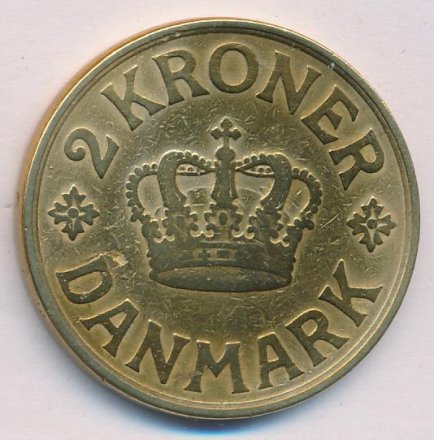 Дания 2 кроны 1926 год - Король Кристиан X