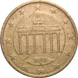 Германия 50 евроцентов 2002 год (G)