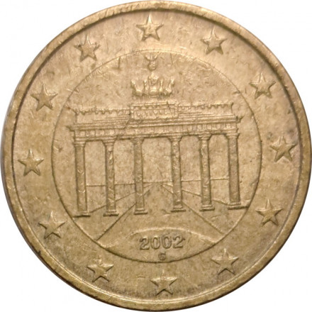Германия 50 евроцентов 2002 год (G)