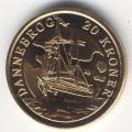 Дания 20 крон 2008 год - Корабли. Королевская яхта Dannebrog