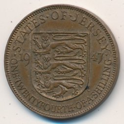 Джерси 1/24 шиллинга 1947 год