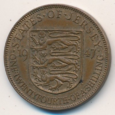 Джерси 1/24 шиллинга 1947 год