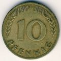 ФРГ 10 пфеннигов 1949 год (D)