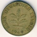 ФРГ 10 пфеннигов 1949 год (D)