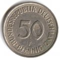 ФРГ 50 пфеннигов 1974 год (F)