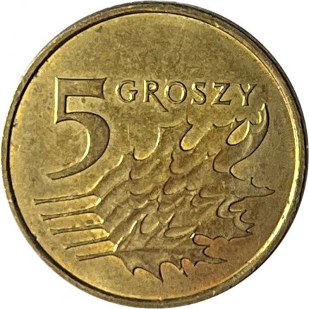 Польша 5 грошей 2018 год