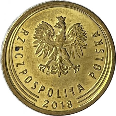 Польша 5 грошей 2018 год