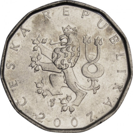 Чехия 2 кроны 2007 год