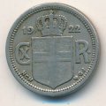 Исландия 25 эйре 1922 год