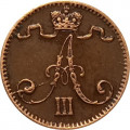 Финляндия 1 пенни 1894 год - Александр III - XF