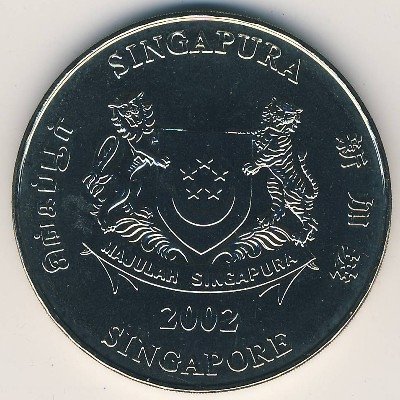 Сингапур 5 долларов 2002 год
