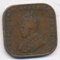 Стрейтс Сетлментс 1 цент 1926 год - Король Георг V
