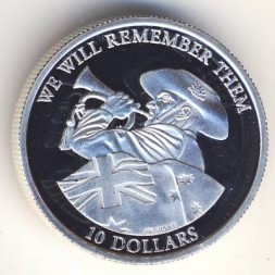 Монета Науру 10 долларов 2011 год