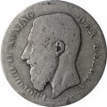 Бельгия 50 сантимов 1886 год - F