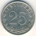Италия 25 чентезимо 1902 год