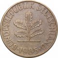 ФРГ 10 пфеннигов 1985 год - J