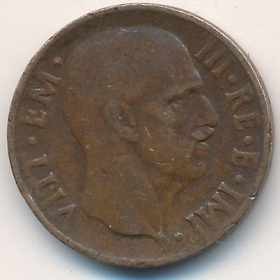 Италия 5 чентезимо 1938 год